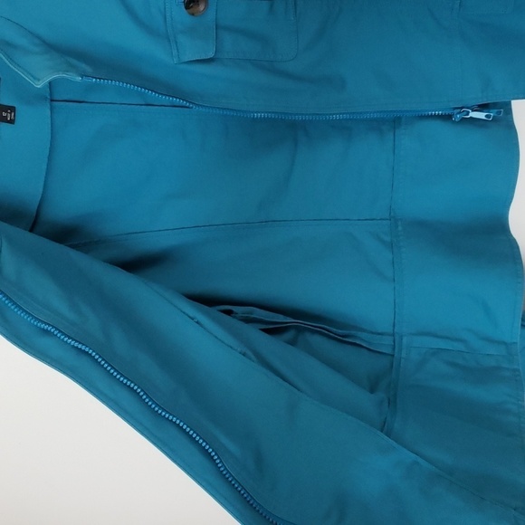 Lafayette 148 blue jacket, military style, spring fall jacket, women's size 12 - Picture 14 of 15